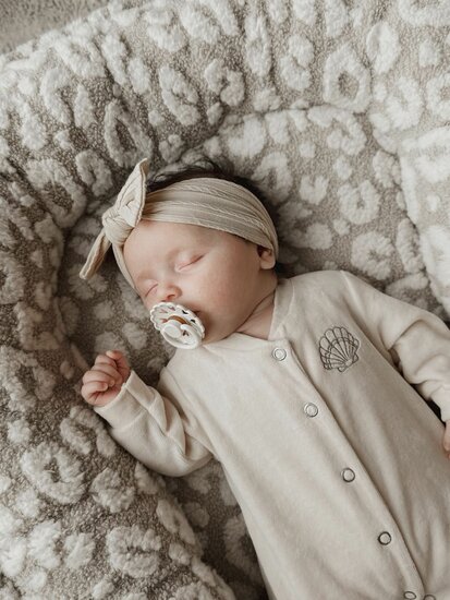 babynestje teddy panterprint