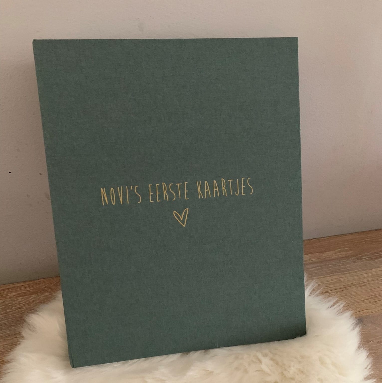 knutselmap met linnen cover knutselwerken en tekeningen bewaren