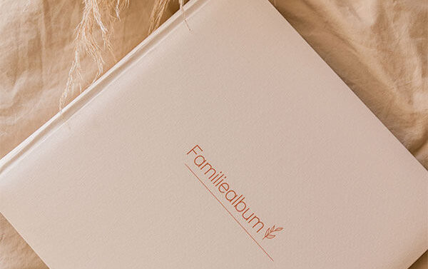 linnen fotoalbum met naam