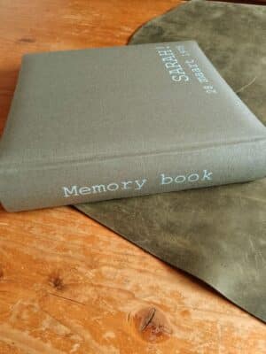 Gepersonaliseerd gastenboek voor bruiloft, feest, B&B, babyshower gastenboek linnen cover