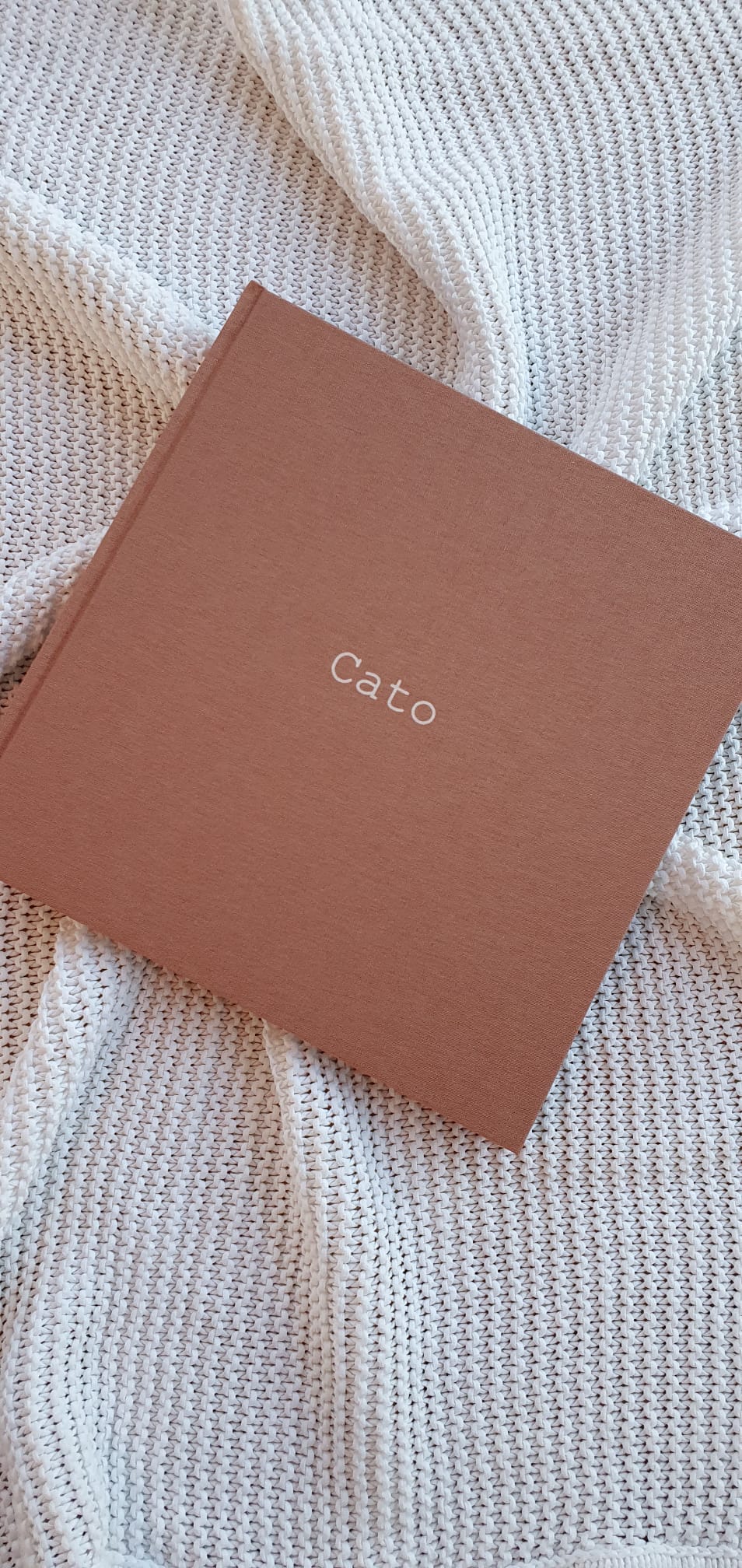 baby's eerste jaar invulboek linnen cover met naam