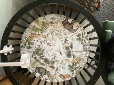 rond boxkleed 90 cm jungle monkeys