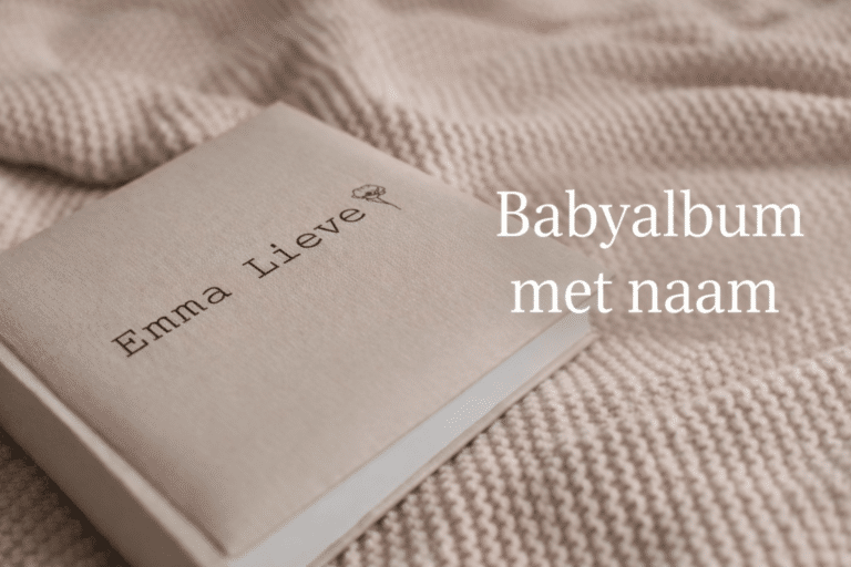 Babyalbum met naam – een blijvende herinnering aan het eerste jaar Babyalbum met naam